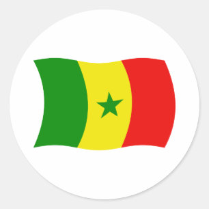 Adesivo da Bandeira do Senegal