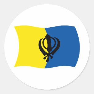 Adesivo da bandeira do Siquismo