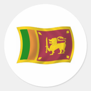 Adesivo da Bandeira do Sri Lanka