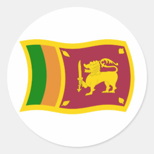Adesivo da Bandeira do Sri Lanka