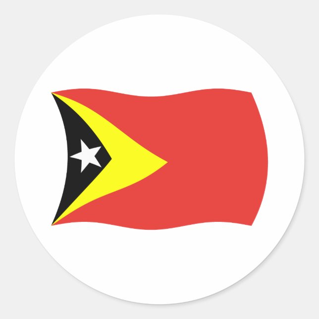 Adesivo da Bandeira do Timor-Leste (Frente)