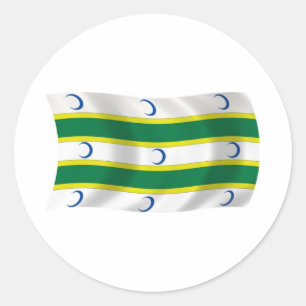 Adesivo da Bandeira do Turcomenistão