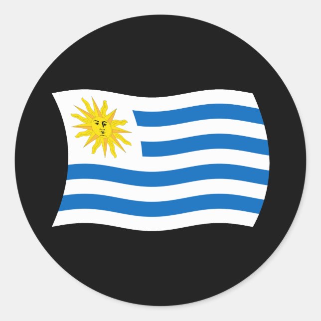 Adesivo da Bandeira do Uruguai (Frente)