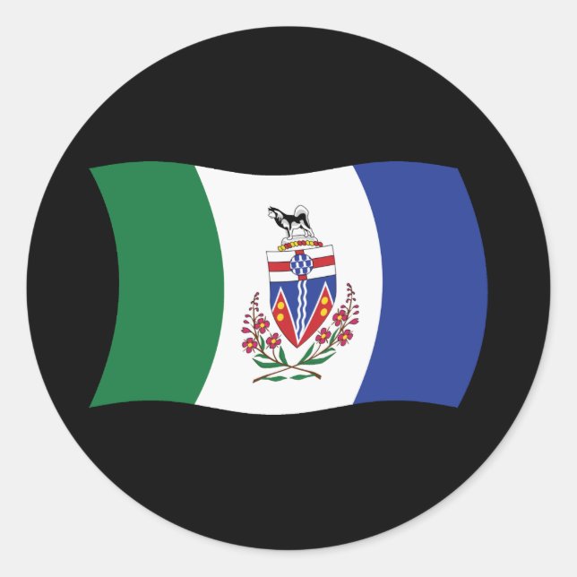 Adesivo da Bandeira do Yukon (Frente)