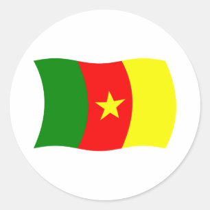 Adesivo da Bandeira dos Camarões
