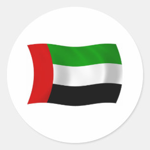 Adesivo da Bandeira dos Emirados Árabes Unidos