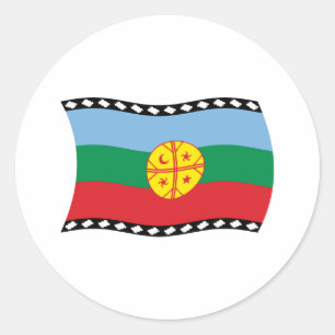 Adesivo da Bandeira dos Mapuches