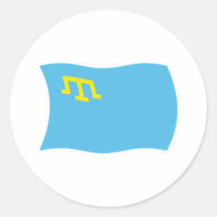Adesivo da Bandeira dos Tártaros da Crimeia