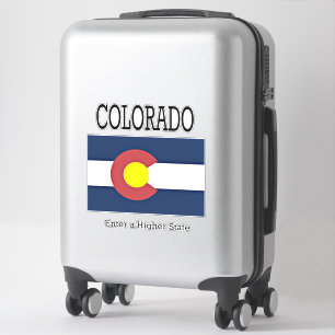 adesivo da bandeira e lema do Colorado