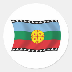 Adesivo da Bandeira Mapuche