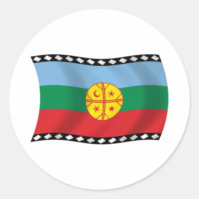 Adesivo da Bandeira Mapuche (Frente)