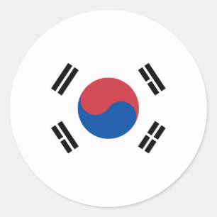 Adesivo da Bandeira Nacional da Coreia do Sul