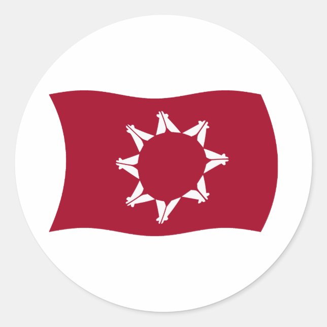 Adesivo da bandeira Oglala Lakota (Frente)