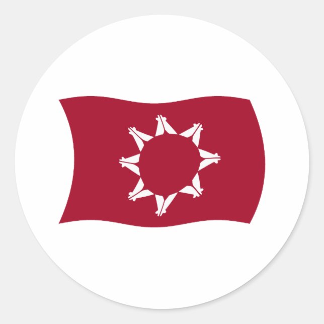 Adesivo da bandeira Oglala Lakota (Frente)