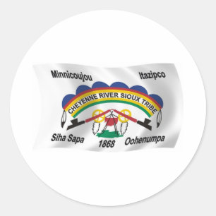 Adesivo da Bandeira Sioux do Rio Cheyenne
