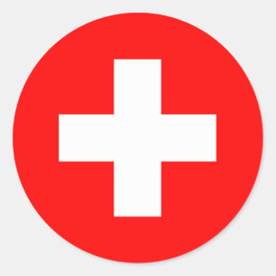 Adesivo da Bandeira Suíça - Orgulho Suíço