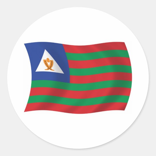 Adesivo da Bandeira Tribal Bubi (Frente)