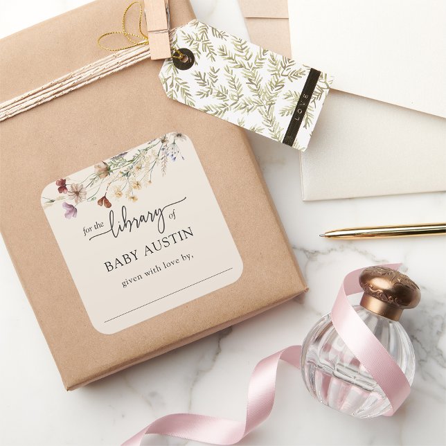 Adesivo da Biblioteca Boho (Boho Library Sticker by Painted Paperie
)