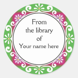 Adesivo Da Biblioteca De Livrarias - Brancos