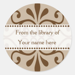 Adesivo Da Biblioteca De Livros