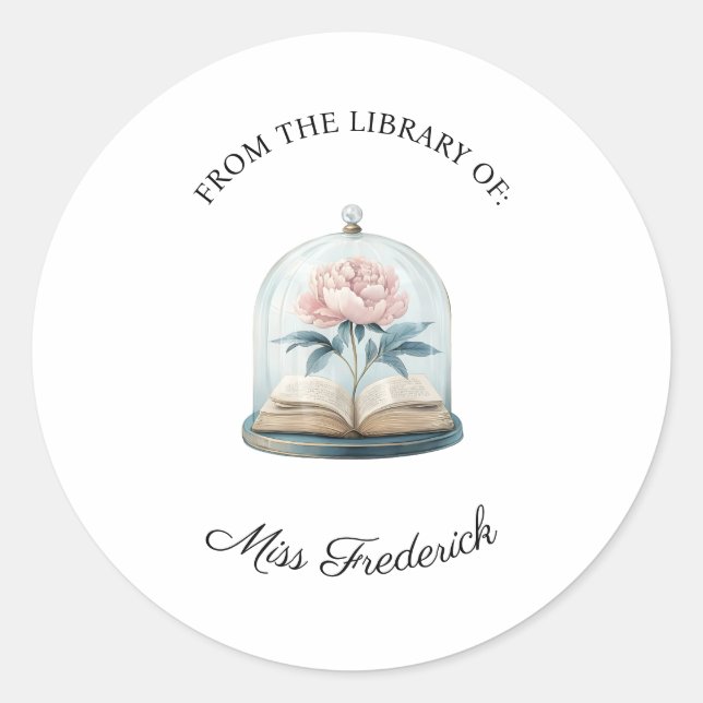 Adesivo Da Biblioteca de Rótulos, Professores (Frente)