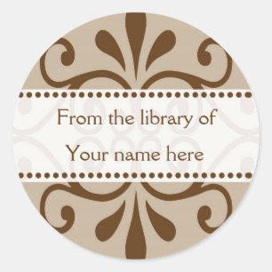 Adesivo Da biblioteca dos Bookplates
