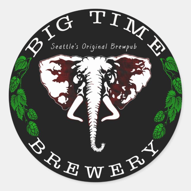 Adesivo da Big Time Brewery (Frente)