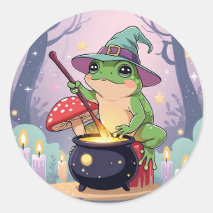 Adesivo da Bruxa do Sapo Kawaii – Sapo Cotta da Po