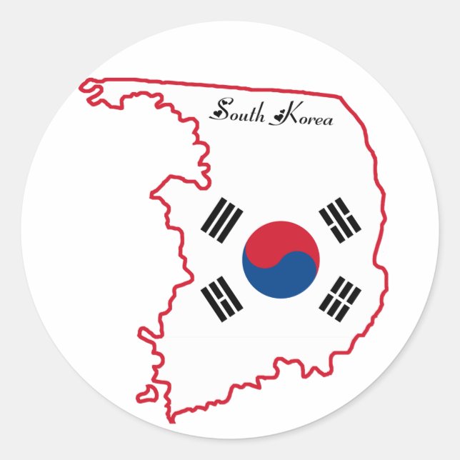 Adesivo da Coreia do Sul (Frente)
