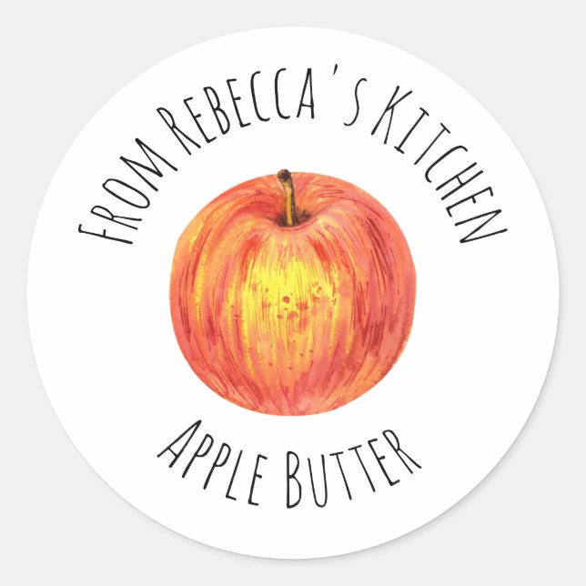 Adesivo Da Cozinha da Apple Butter Classic Round   (Frente)