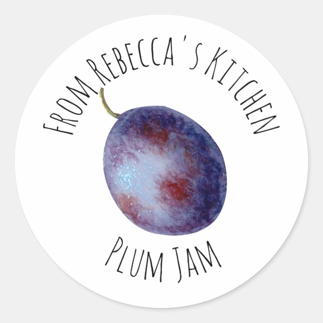 Adesivo Da Cozinha da Plum Jam   (Frente)