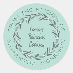 Adesivo Da Cozinha De Eucalyptus Wreath Mint Green