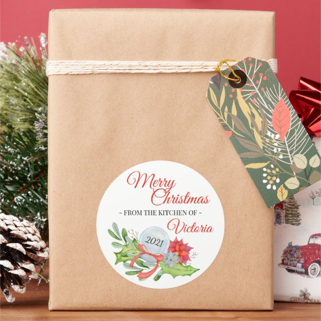 Adesivo Da Cozinha de Feliz Natal (Feriado)