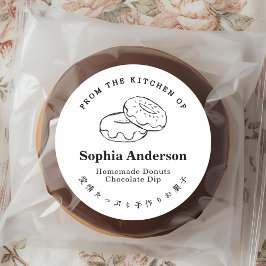 Adesivo Da Cozinha de Rosquinhas cozidas Minimalista