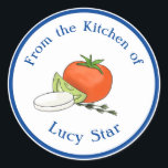 Adesivo Da Cozinha do Presente da Comida Selvagem<br><div class="desc">Personalize esses adesivos de presente de comida saborosos para seu chef favorito!</div>