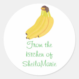 Adesivo Da Cozinha dos Pinheiros de Lulas de Banana
