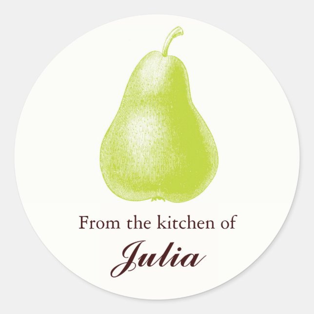 Adesivo Da cozinha dos rótulos culinários (Frente)