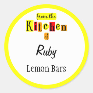 Adesivo Da Cozinha dos Stickers Personalizados Amarelo Ver