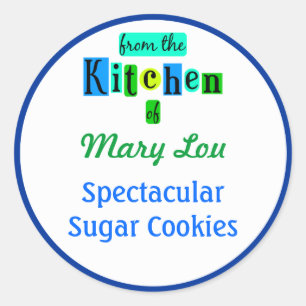 Adesivo Da Cozinha dos Sticks Verdes Azuis