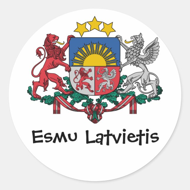 Adesivo da crista letã (Frente)