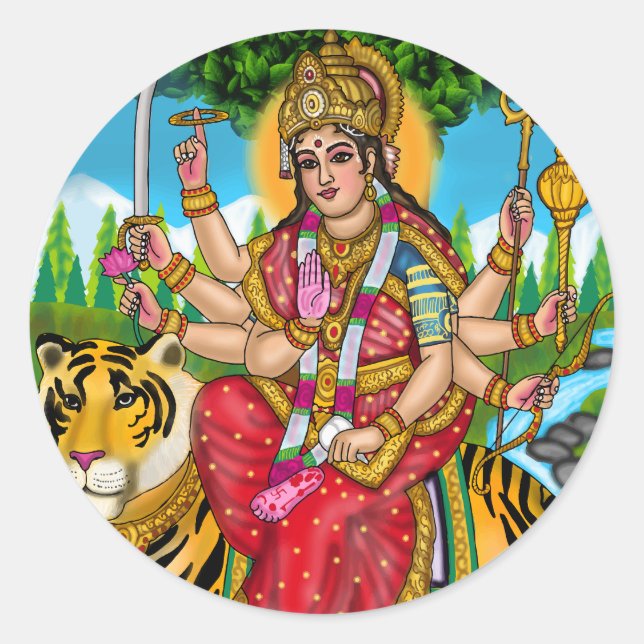Adesivo da Deusa Durga (Frente)