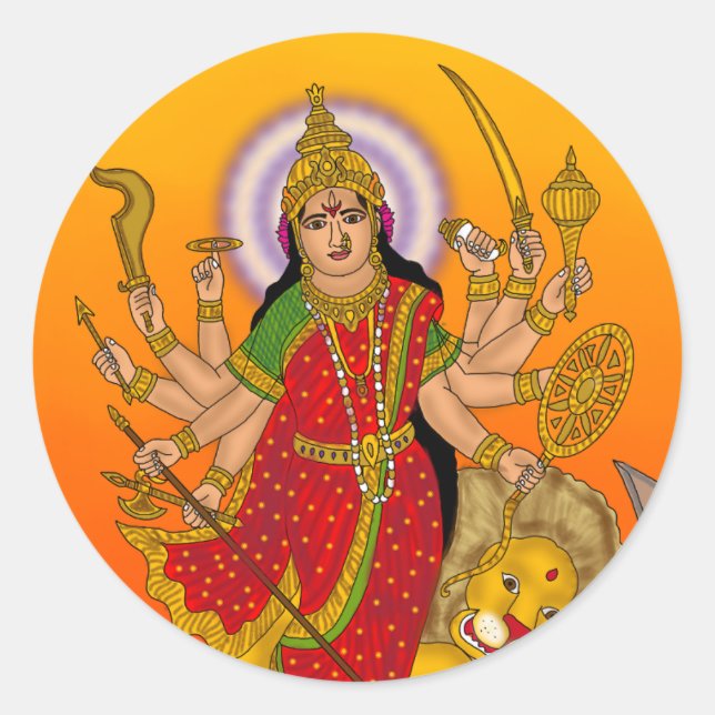 Adesivo da Deusa Durga (Frente)