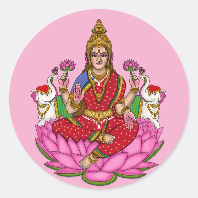 Adesivo da Deusa Lakshmi (Frente)