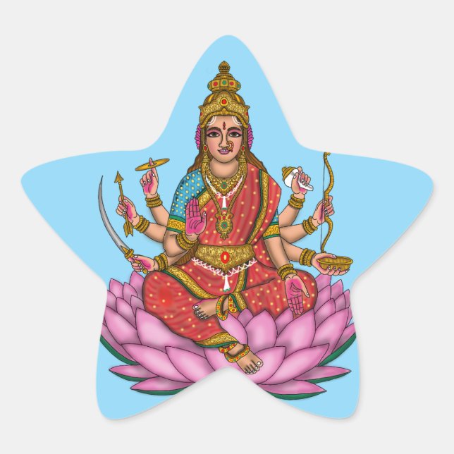 Adesivo da Deusa Lakshmi (Frente)