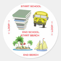 Da escola para a praia