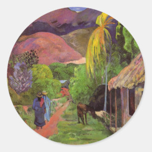Adesivo Da "etiqueta do de Tahiti" - Paul Gauguin rua