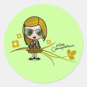 Adesivo Da "etiquetas senhorita Cosmopolita"