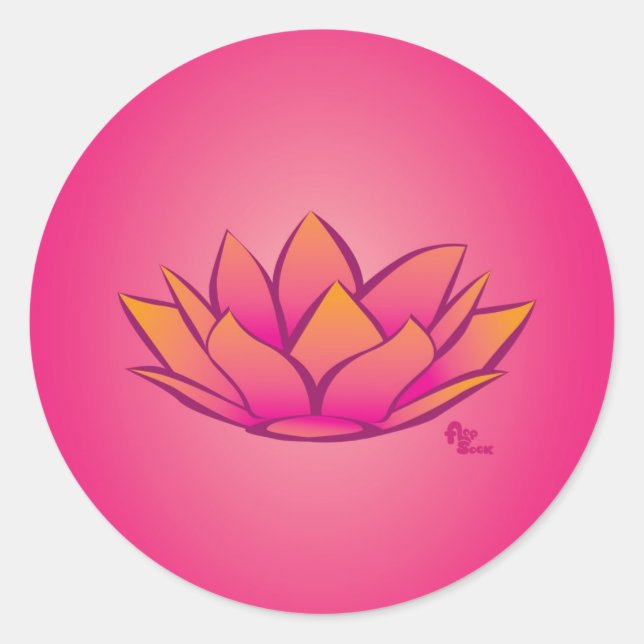 Adesivo da Flor de Lotus (Frente)