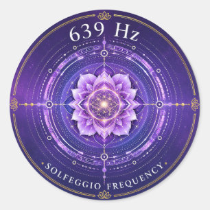 Adesivo da Frequência Solfeggio 639 Hz