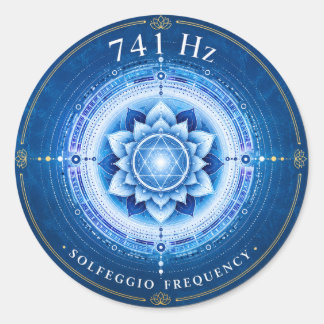 Adesivo da Frequência Solfejo 741 Hz